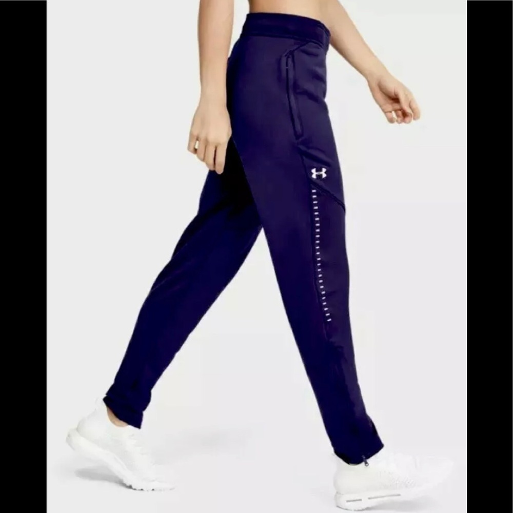 UNDER ARMOUR ColdGear Warm-Up Pants 1327445-500 Purple Women’s Sz Small